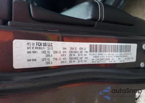 2015 Jeep Grand Cherokee Limited из США, поврежденный, VIN 1C4RJEBG0FC235484